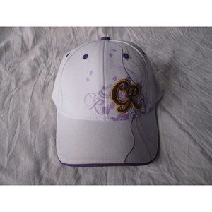 RARE White/Purple/Gold Crown Royal‎ Embroidered Adjustable H3 Outfitters Hat Cap